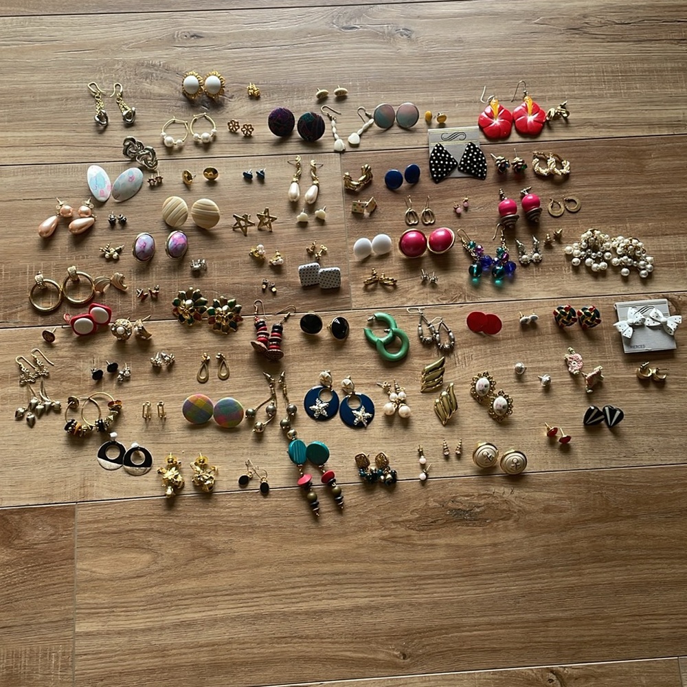 88 Pairs of Vintage Earrings